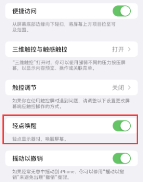 长春苹果授权维修站分享iPhone轻点无法唤醒怎么办 