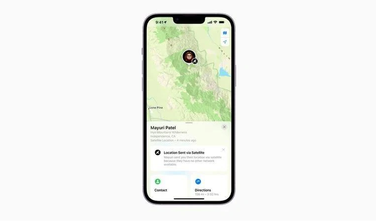长春苹果14维修分享iPhone14系列中 FindMy功能通过卫星分享位置方法教程 