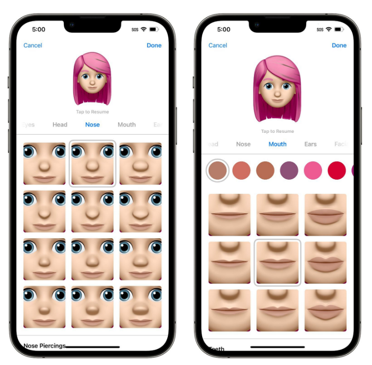 长春苹果手机维修分享​iOS 16中的拟我表情有了哪些变化和升级 