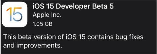 长春苹果手机维修分享如何升级到iOS15.0 beta5 